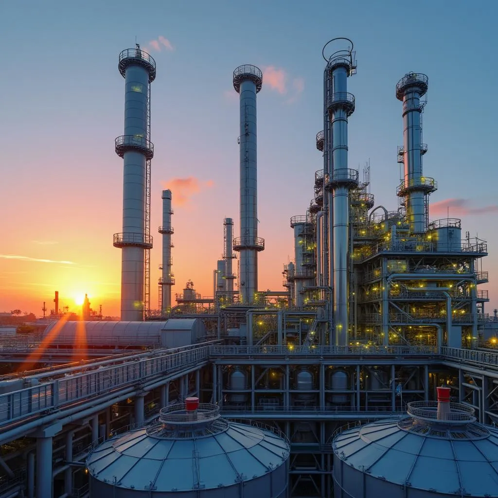 Refinería YPF en La Plata
