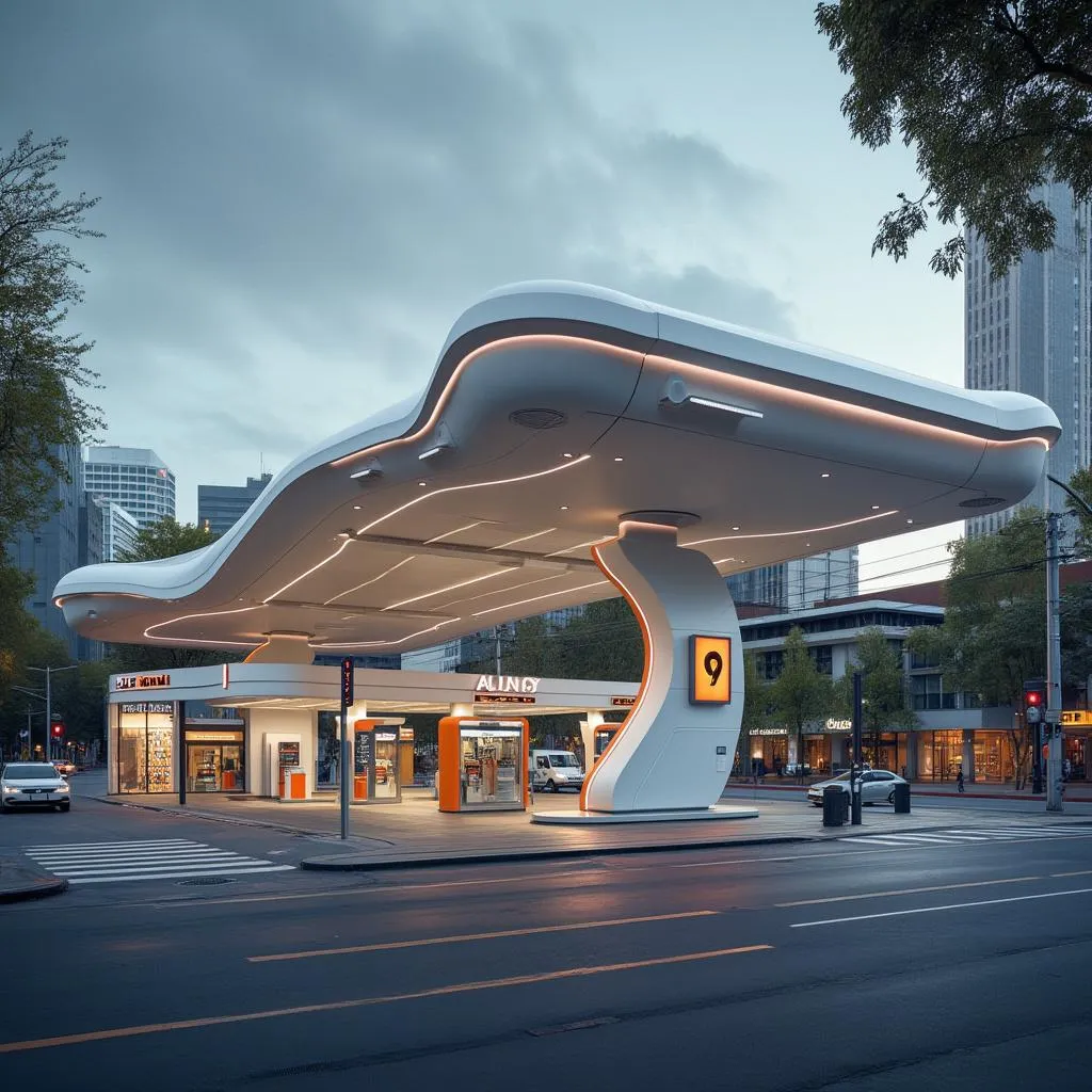 Estación YPF urbana en Buenos Aires